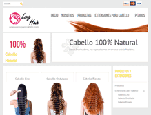 Tablet Screenshot of extensionesparacabello.com